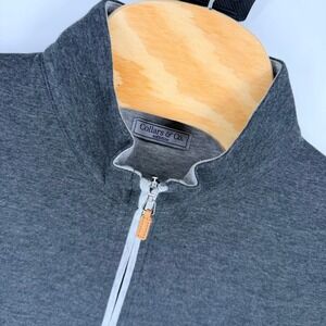 Collars & Co Cloud Cotton Quarter Zip Pullover Men's M Gray Heather Stretch NWOT